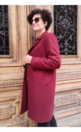 Luźny płaszcz jednorzędowy, Piękne i wygodne okrycia wierzchnie dla eleganckich kobiet od Choice